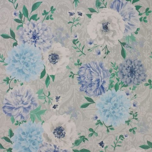 Duchess Garden Grey-Persian Blue-White W